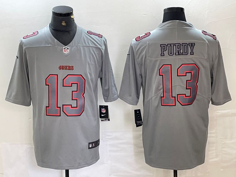 Men San Francisco 49ers #13 Purdy Grey 2024 Nike Vapor Untouchable Limited NFL Jerseys->san francisco 49ers->NFL Jersey